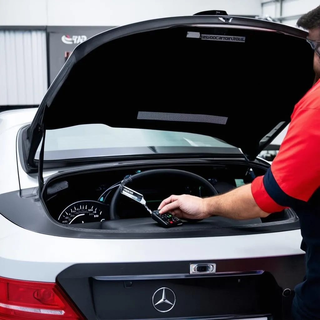 Technician using Cardiagtech diagnostic interface