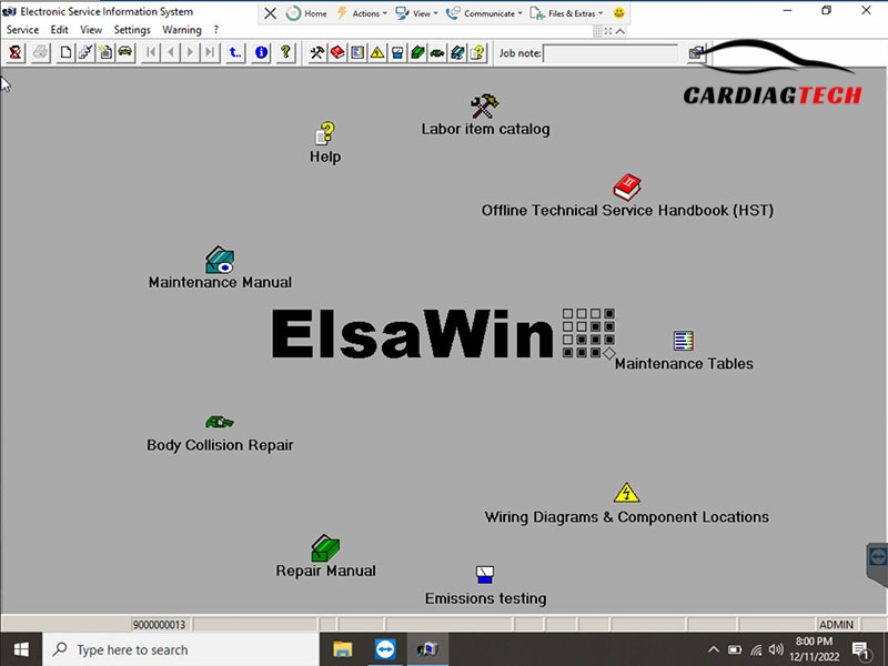 Diagnostic Software Elsawin Version 6.0