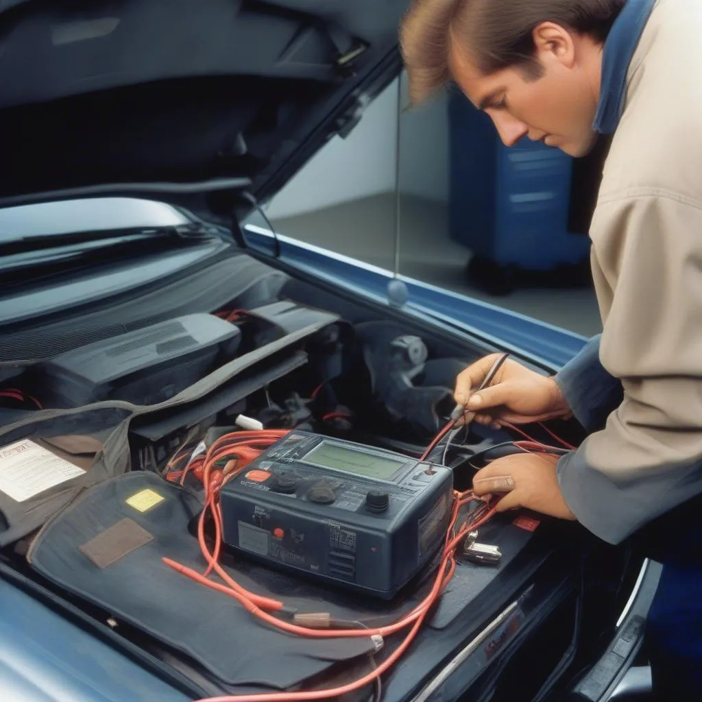 Testing the window motor in a Mercedes-Benz S-Class