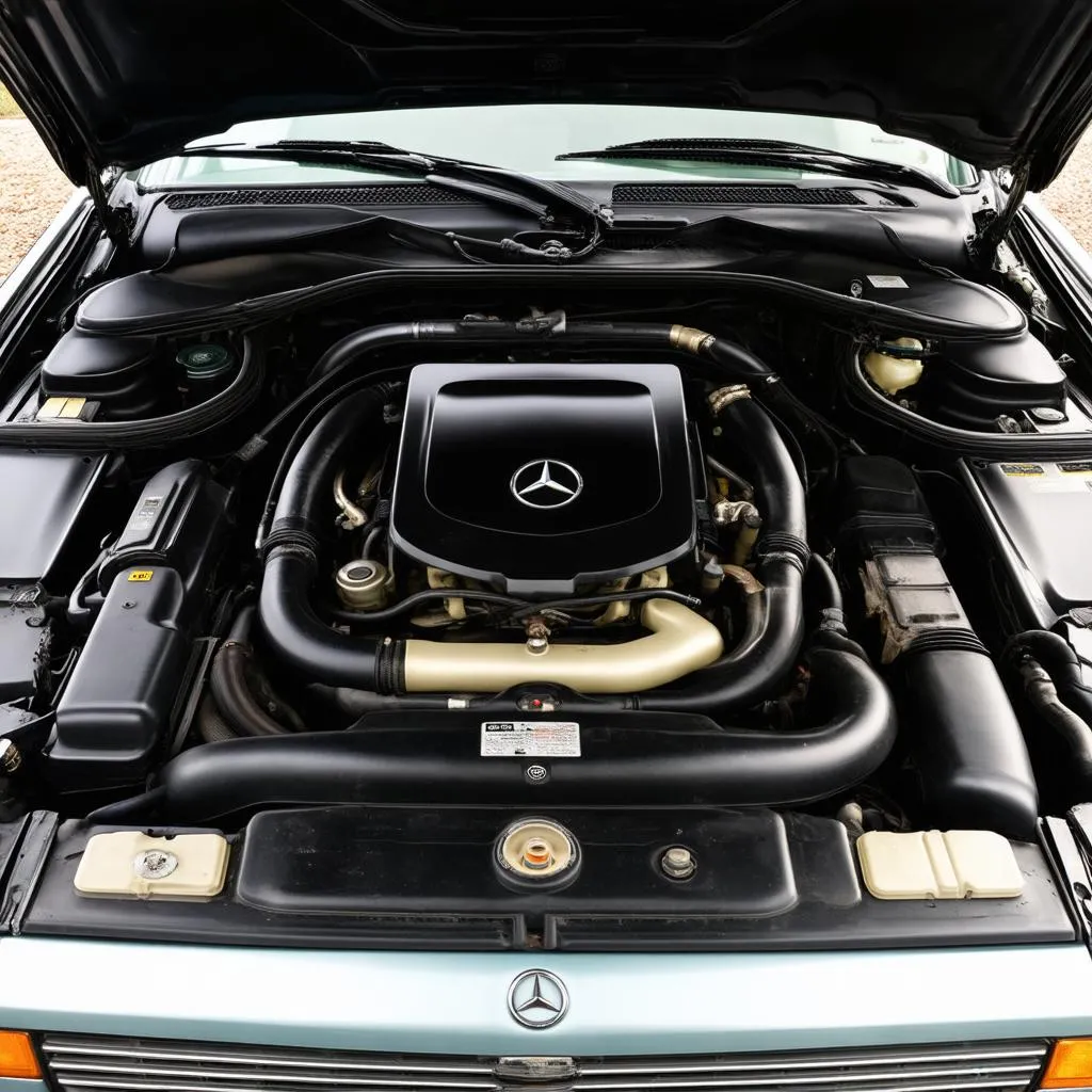 1987 Mercedes 300D Engine Bay