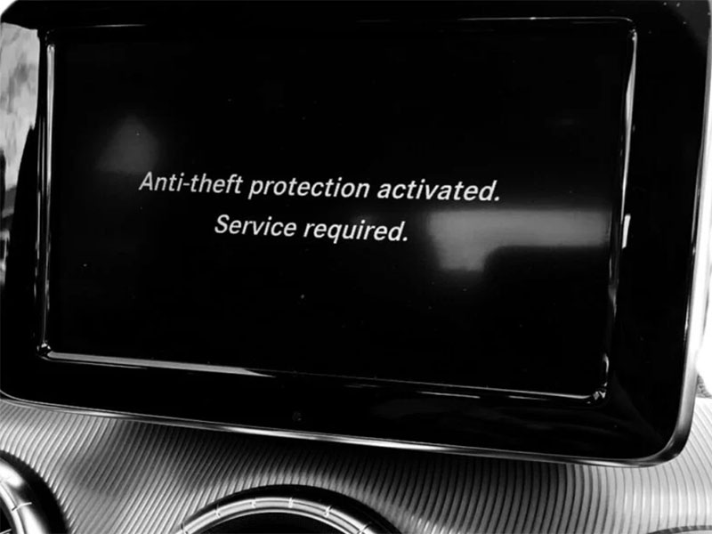 Activate the Mercedes Anti-Theft Protection Radio - Online Service