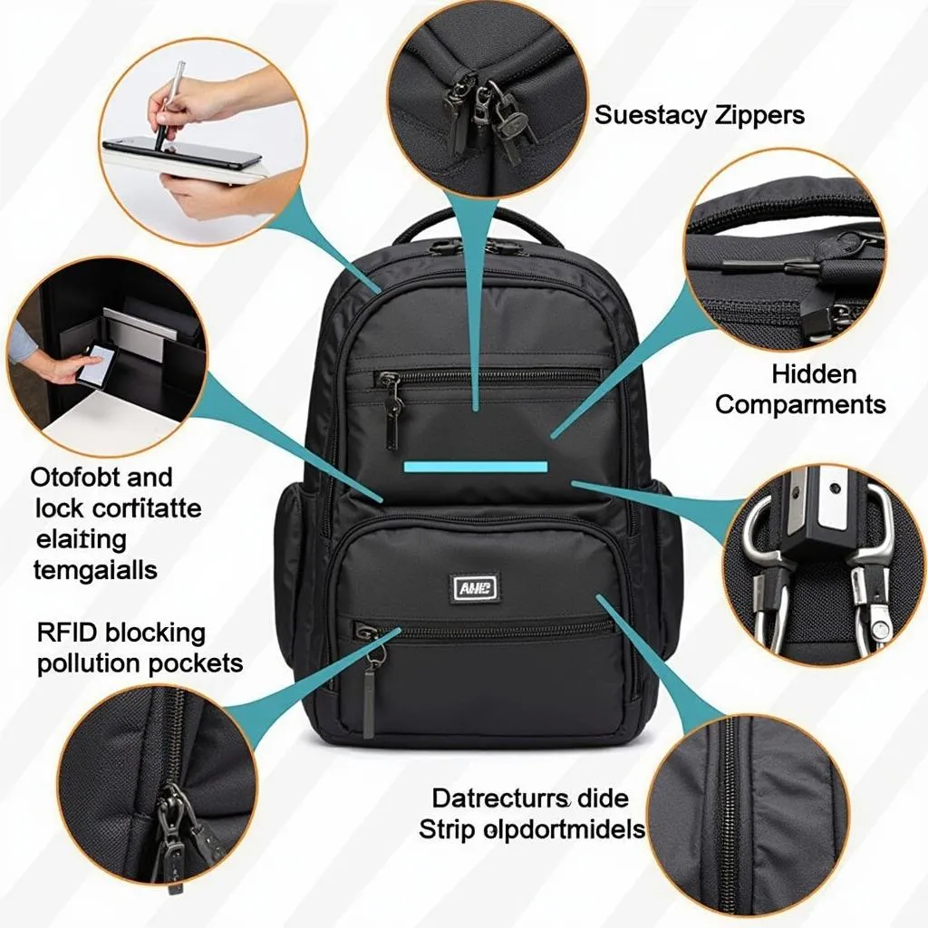 Anti-theft Backpack Features