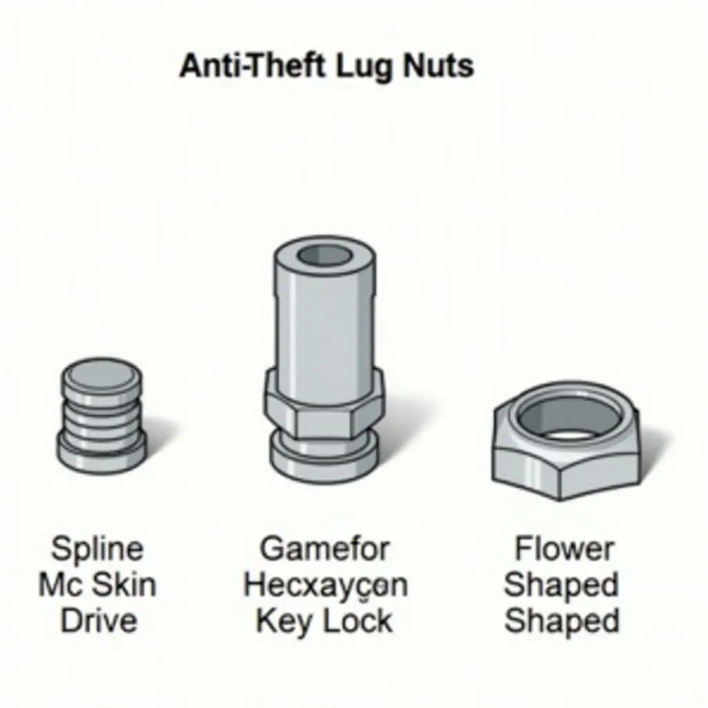 Types of Anti-theft Lug Nuts