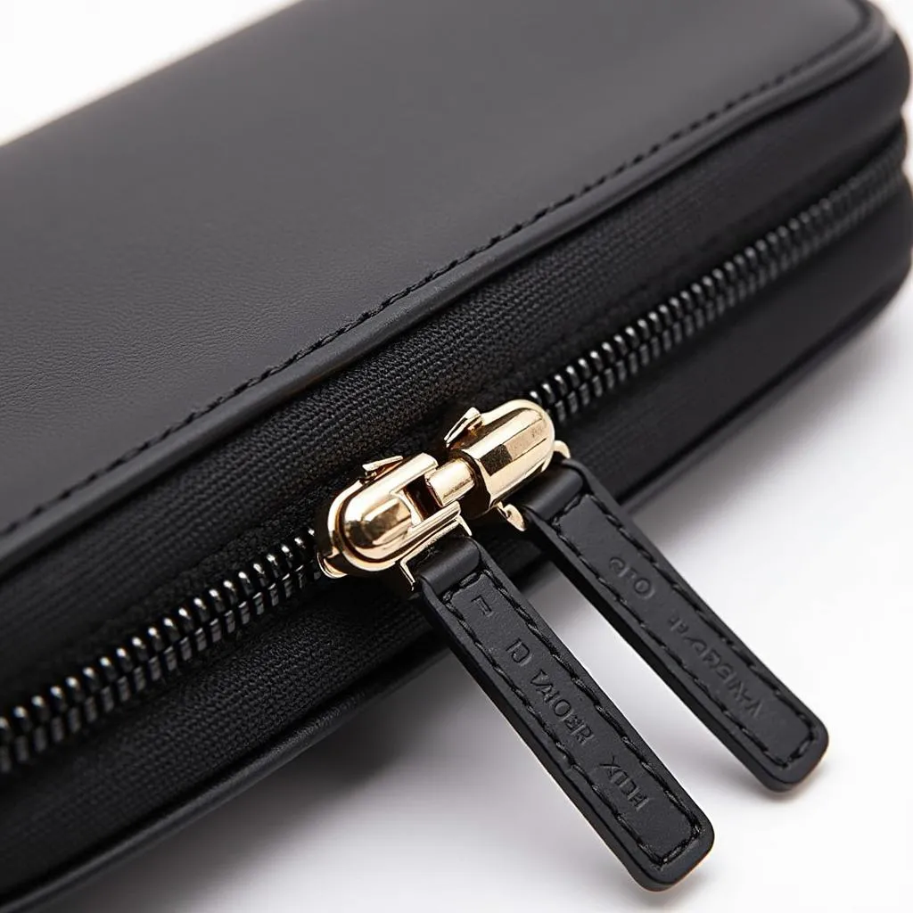 Anti-theft purse with locking zipper