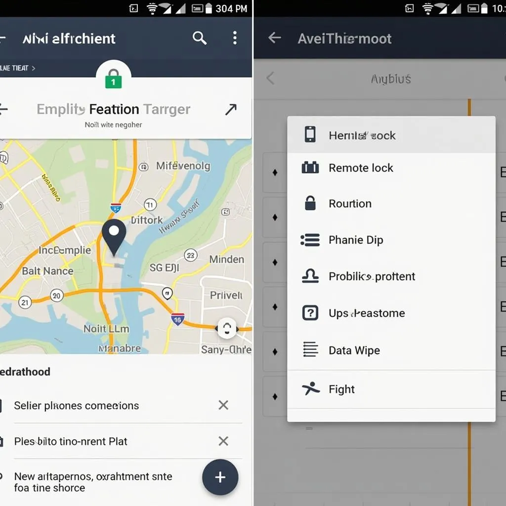 AVG Anti-Theft App Interface