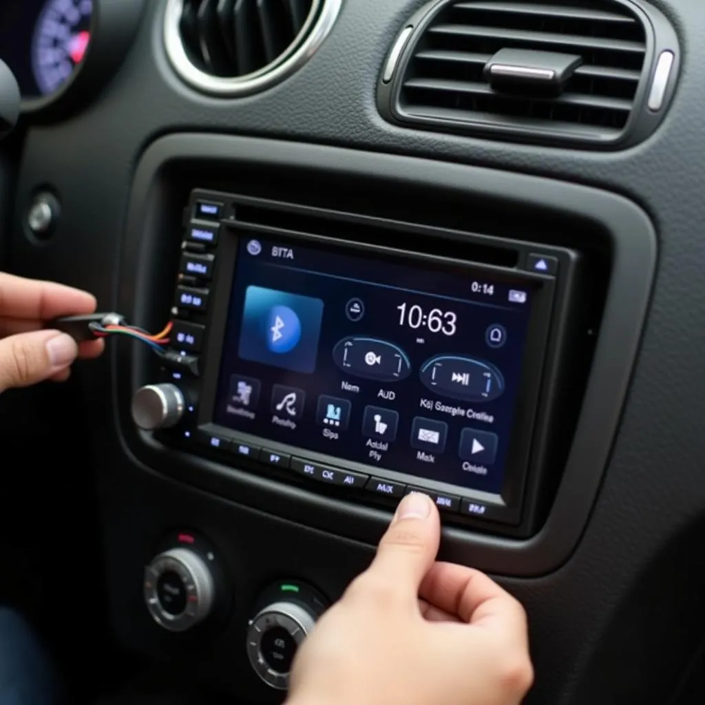 Bluetooth car radio installation