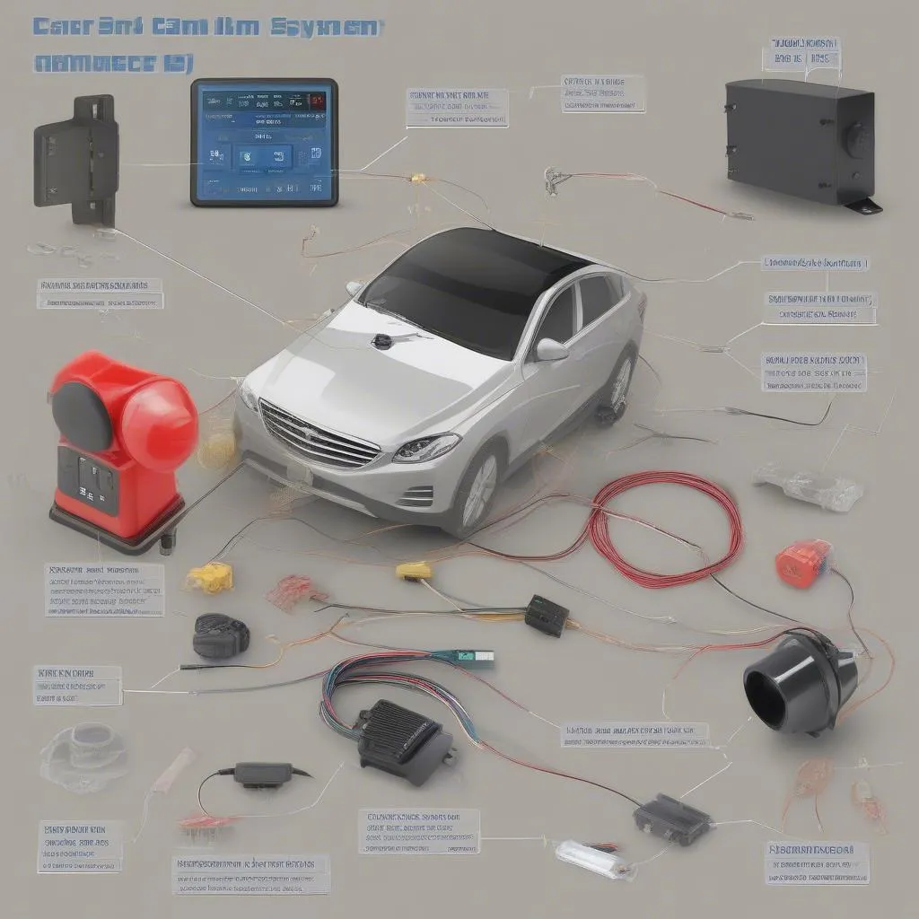 Car Alarm System Components