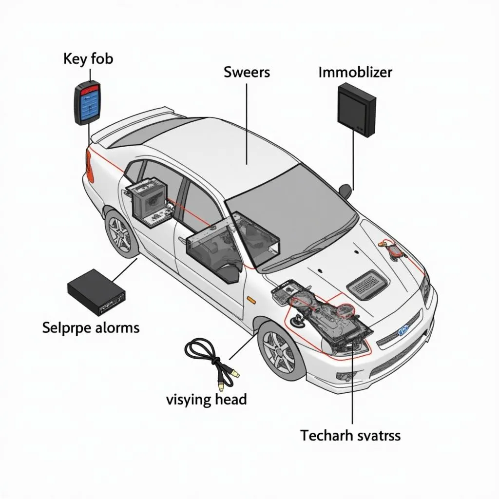 Car Anti-theft System Components