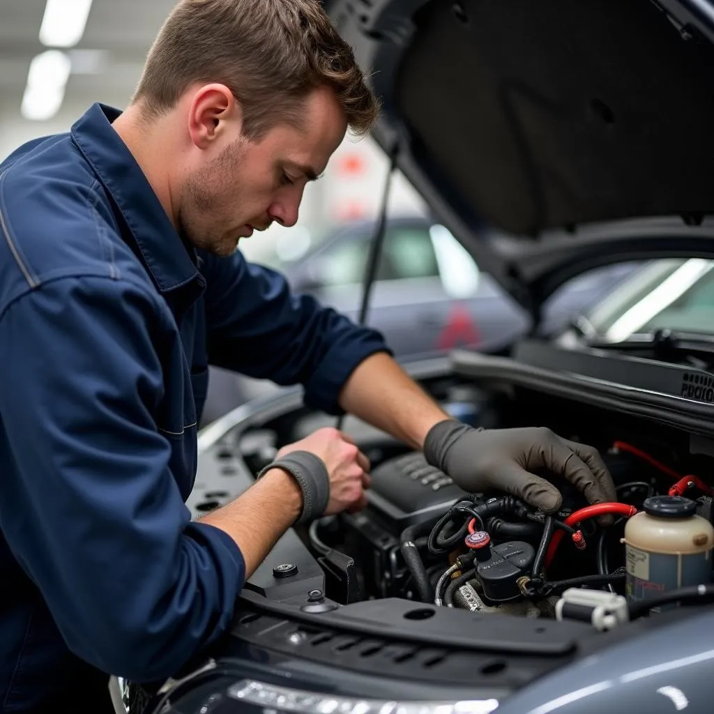 Inspecting car anti-theft system