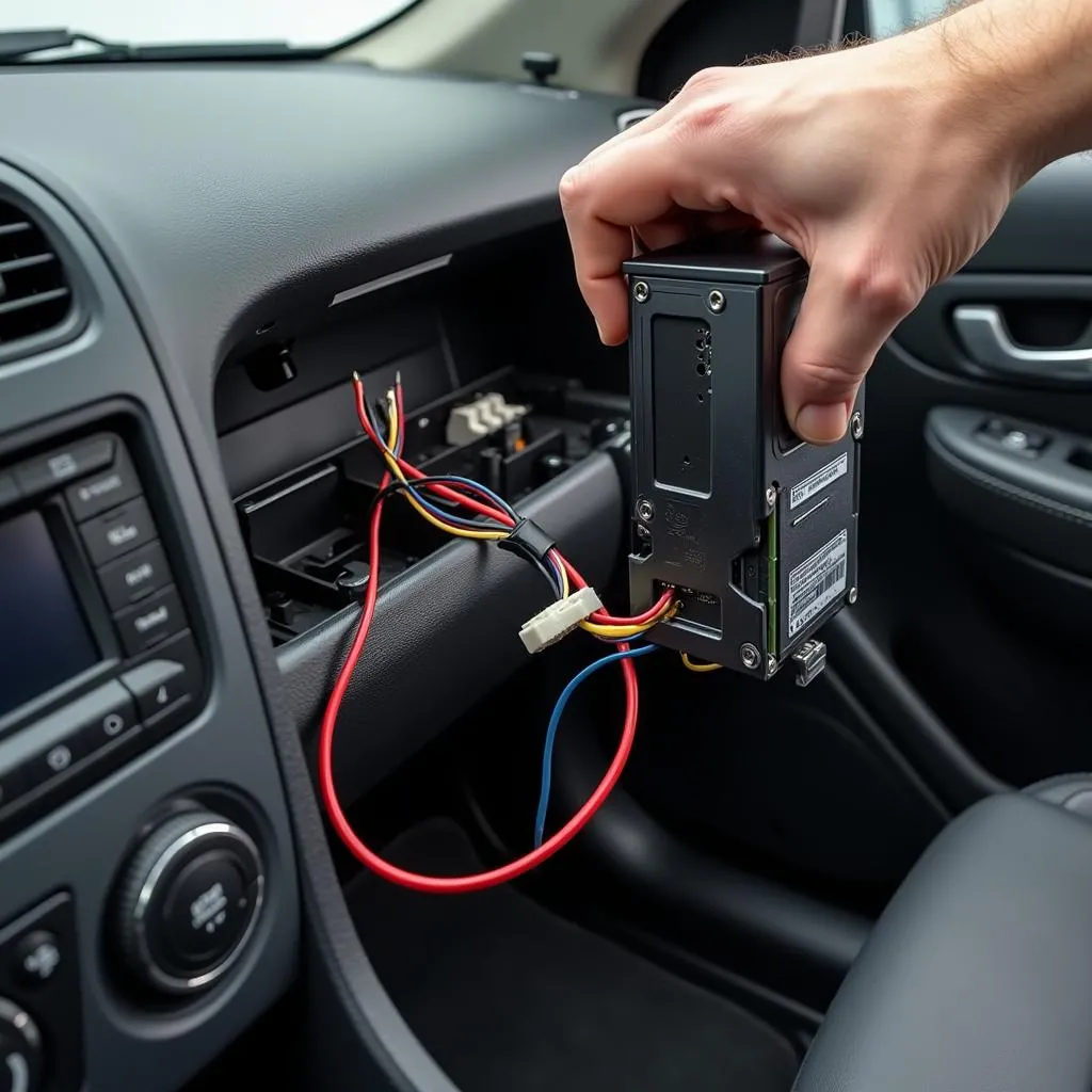 Car anti-theft system installation