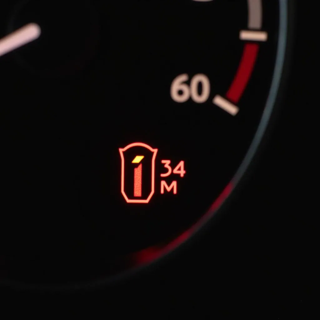 Car anti-theft system warning lights