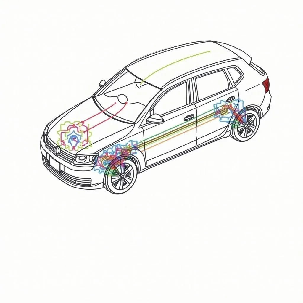 Car anti-theft system wiring diagram