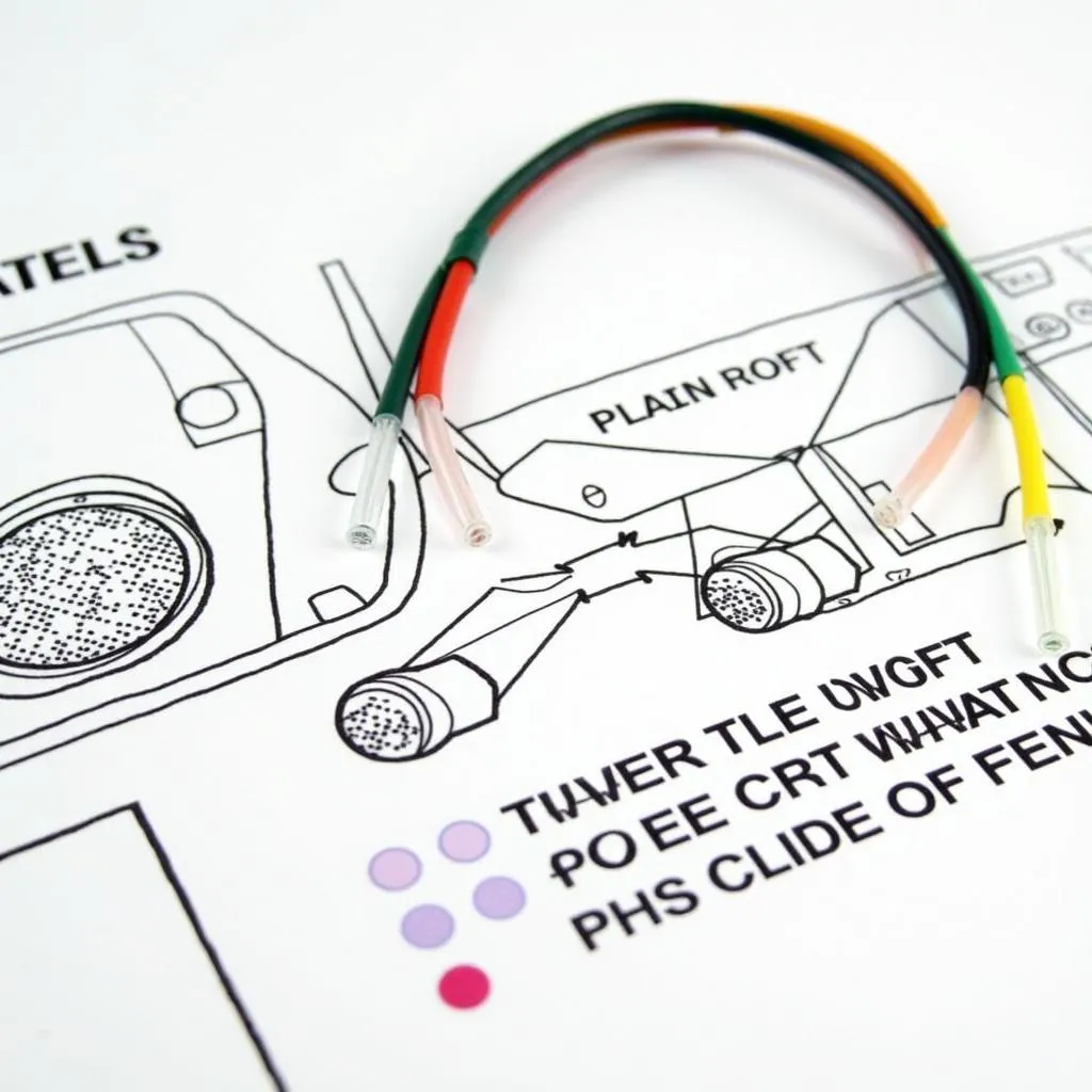 Car audio wiring diagram with labeled components