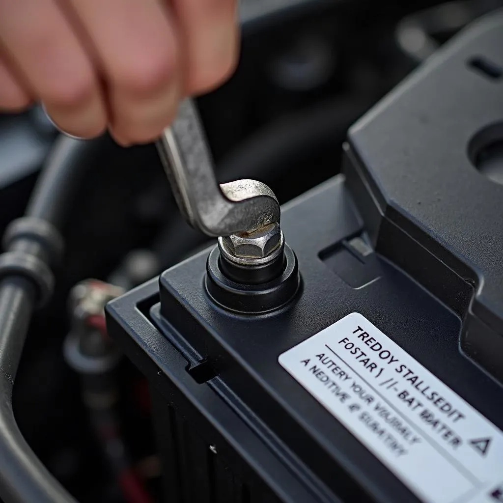 Disconnecting a car battery