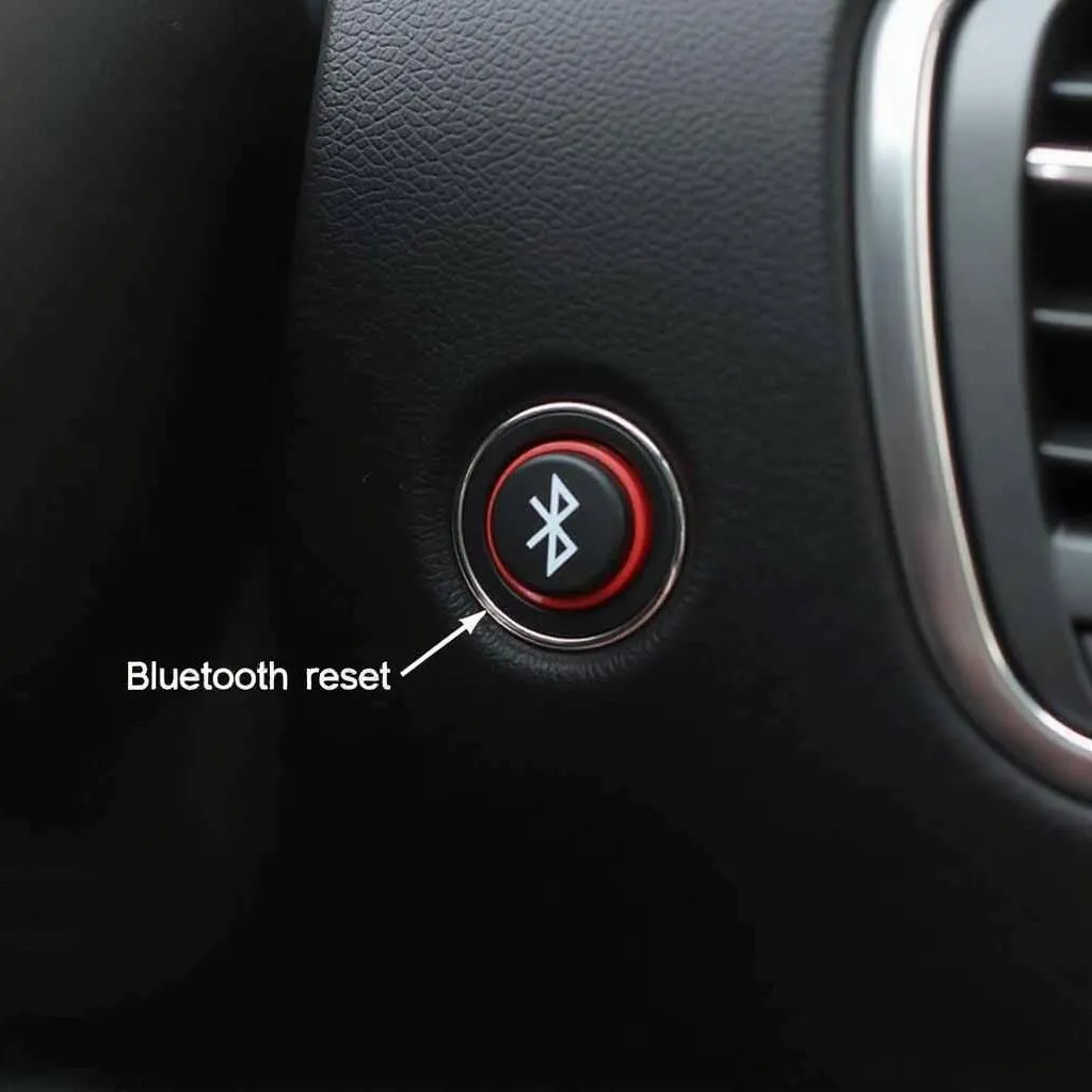 Car Bluetooth reset button