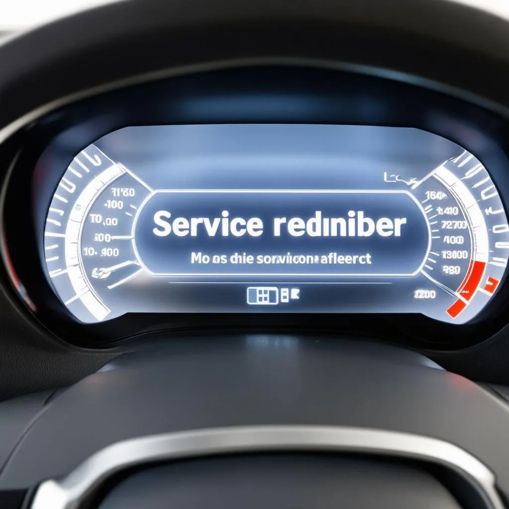 Car Dashboard Service Reminder