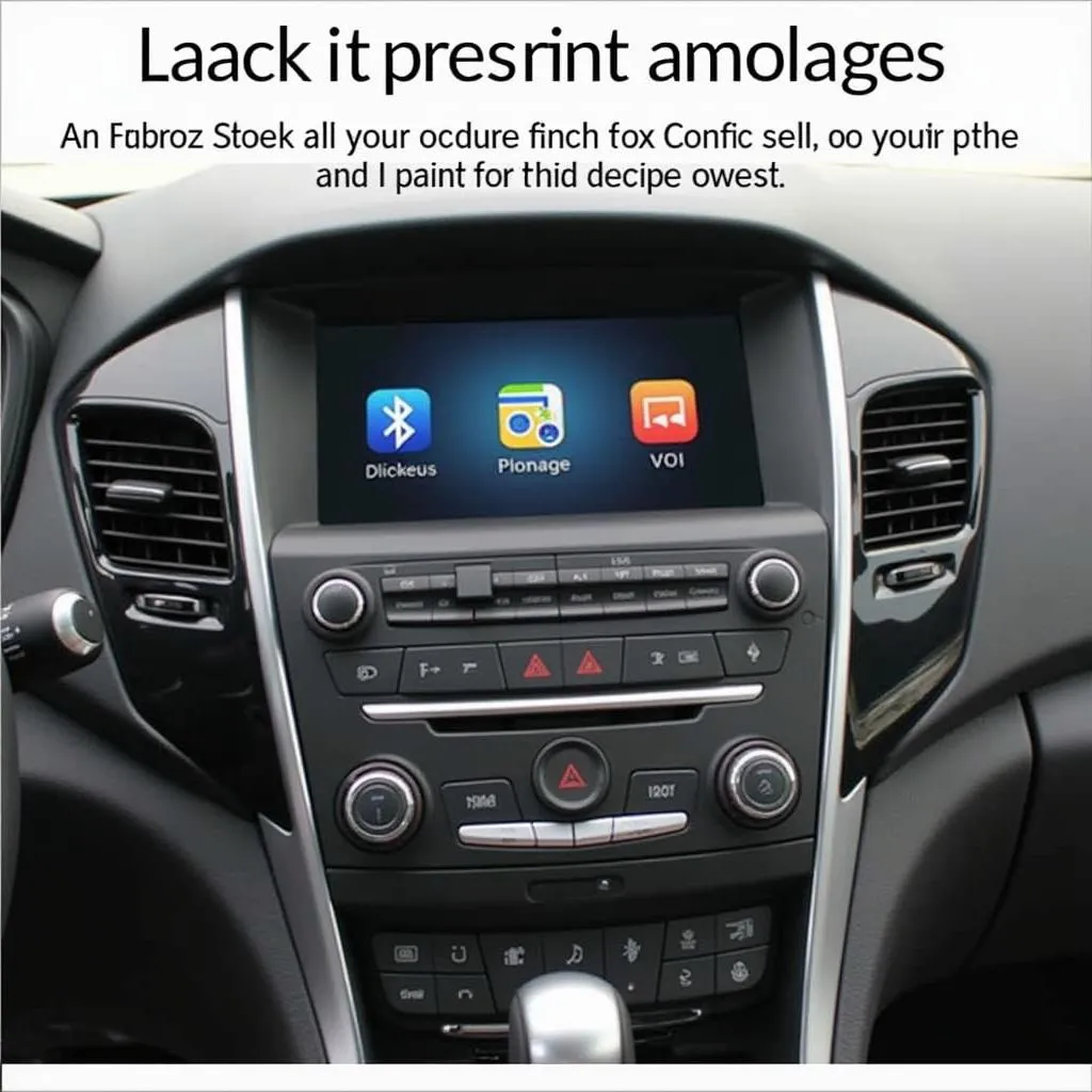 Car Infotainment System with Bluetooth Module Highlighted