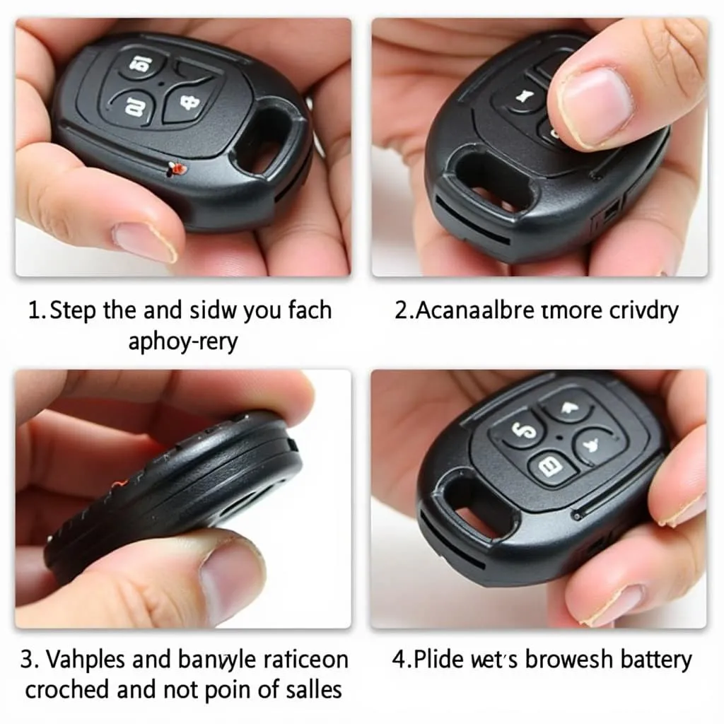 Replacing a car key fob battery