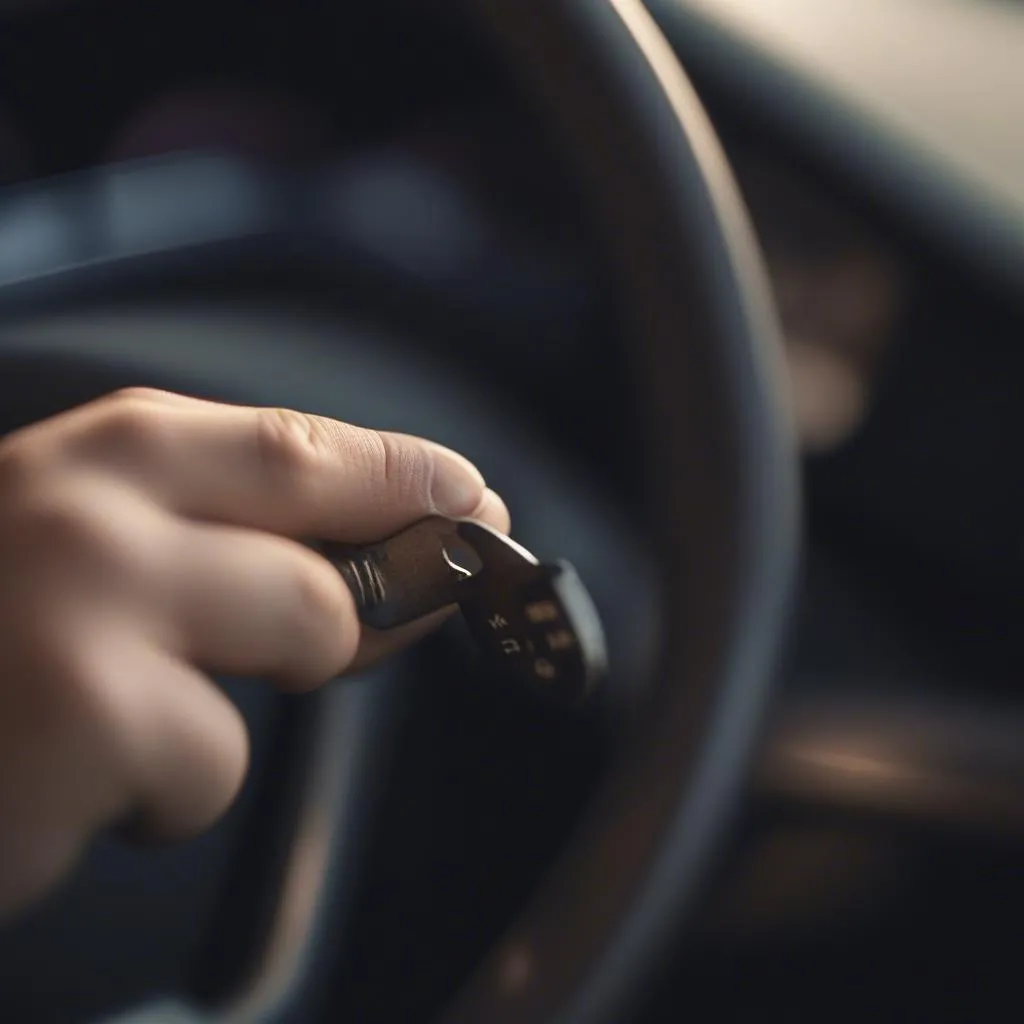 Car Key in Ignition