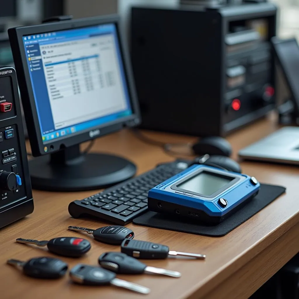 Car Key Programming Equipment at Dealership