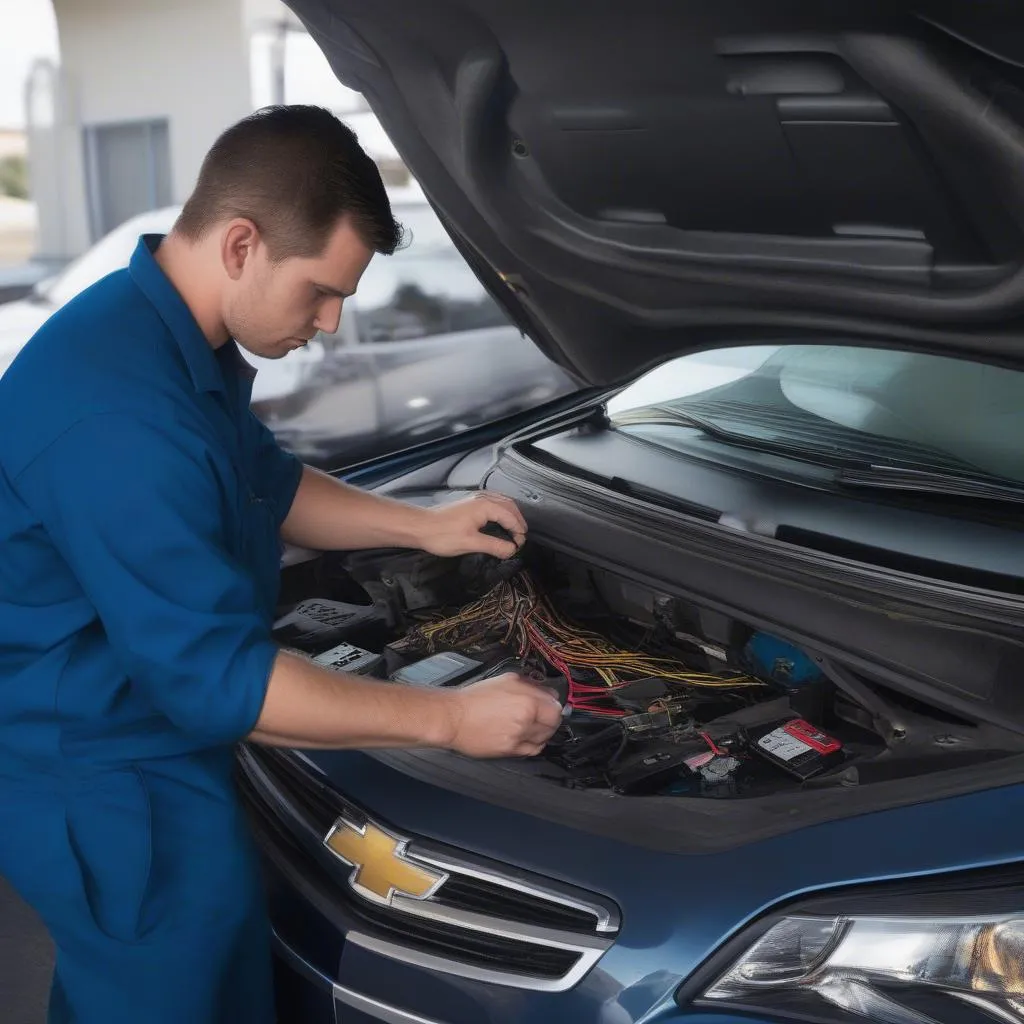 Mechanic Bypassing Immobilizer Module on a Chevy Malibu