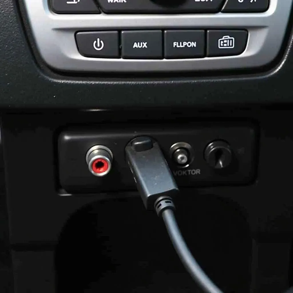 Car radio Bluetooth AUX connection