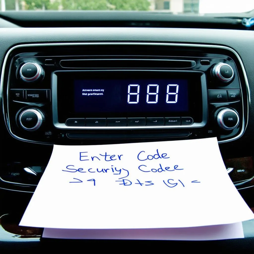 Car Radio Security Code