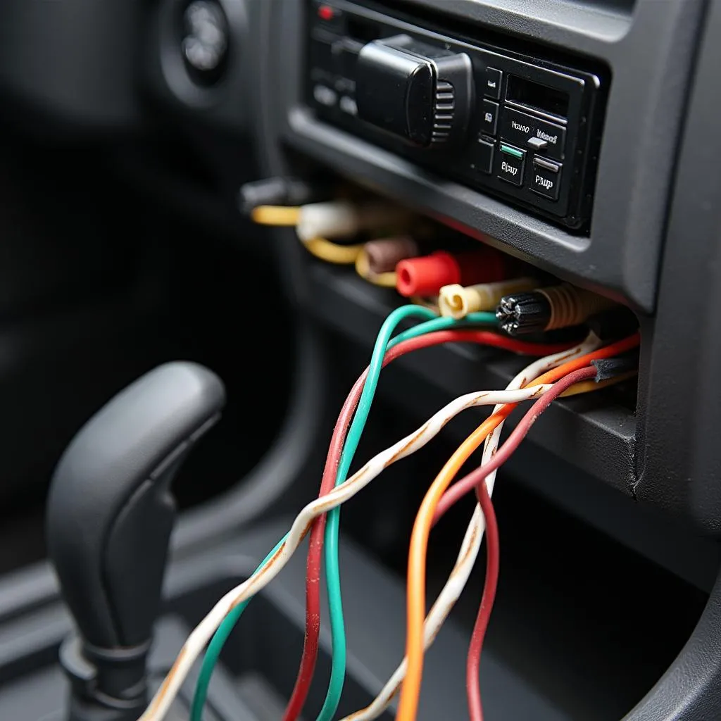 Car radio wiring harness