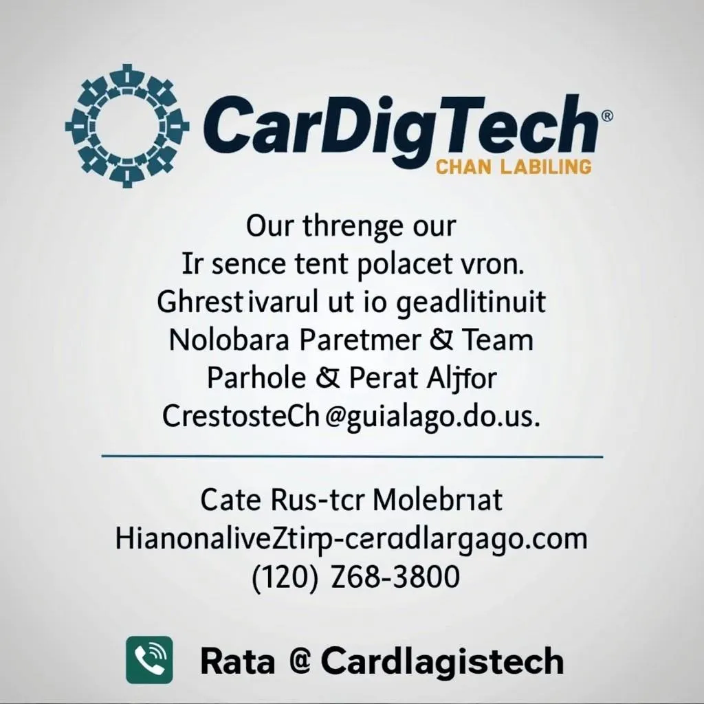 Cardiagtech Logo and Contact Information