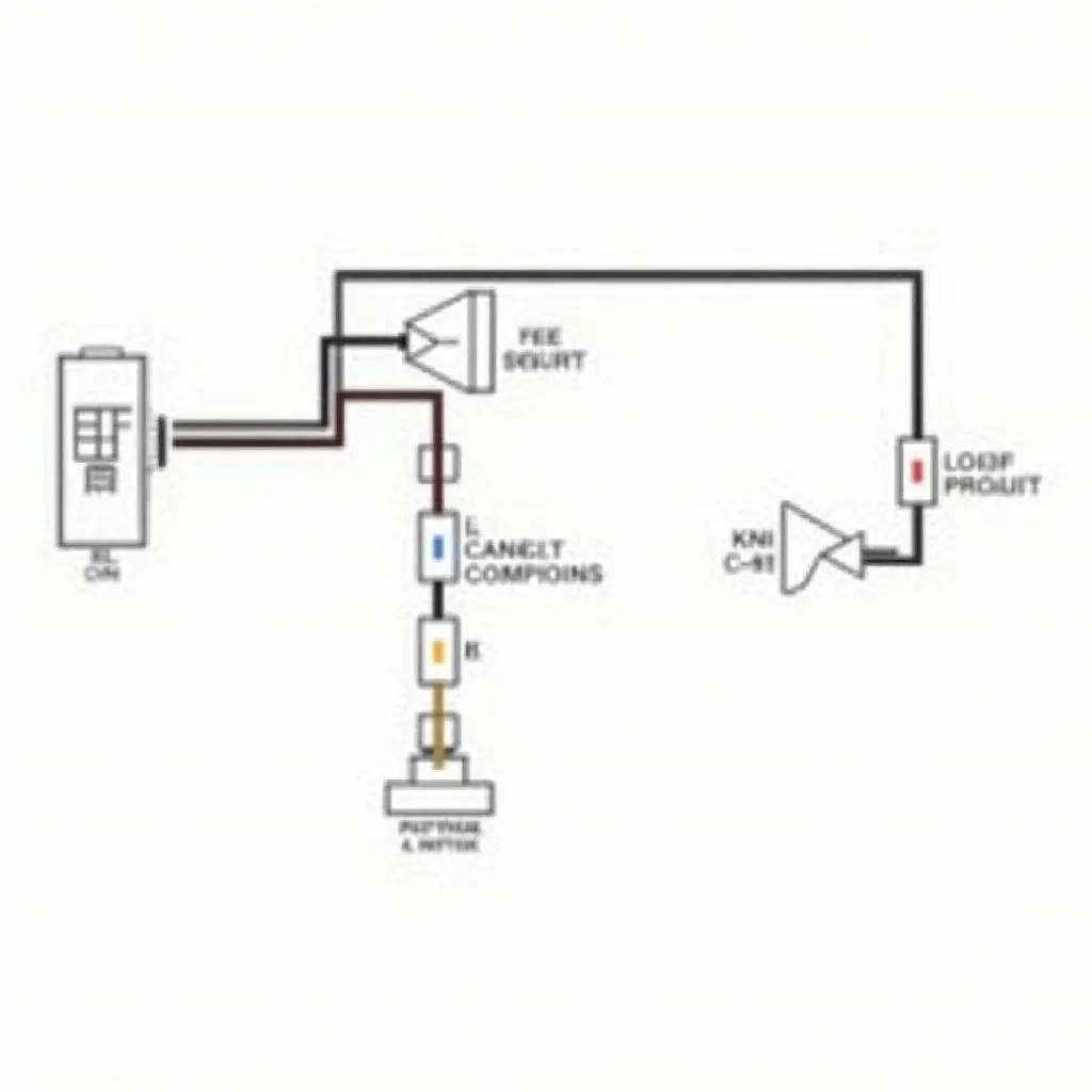 Club Car radio wiring diagram with labeled components