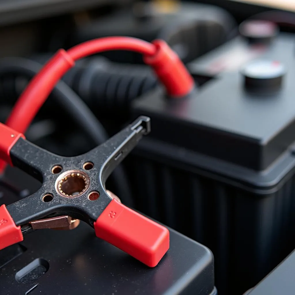 Connecting an auxiliary battery in a car