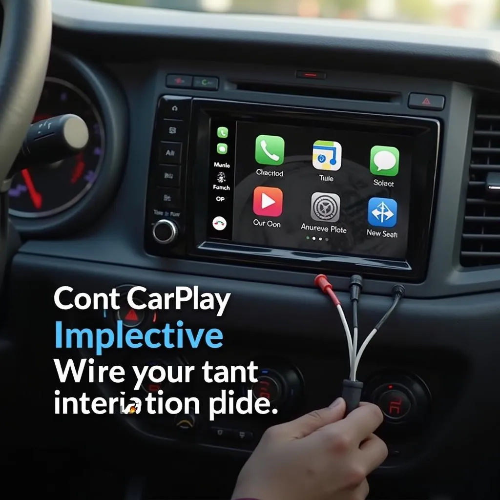 Connecting car audio wiring harness to Apple Carplay radio unit