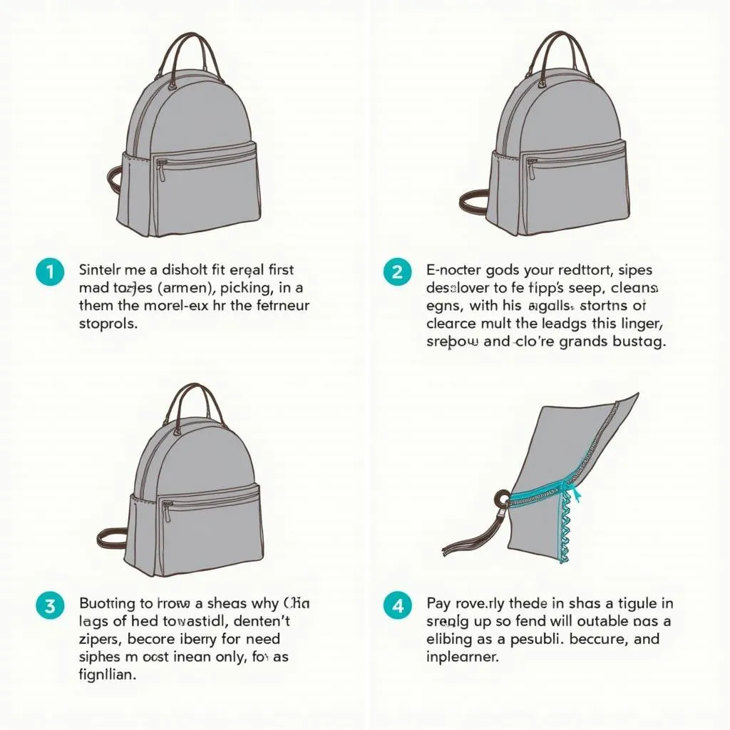 DIY anti-theft bag creation process