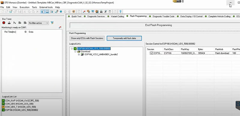 Flash Programming ECU ESP