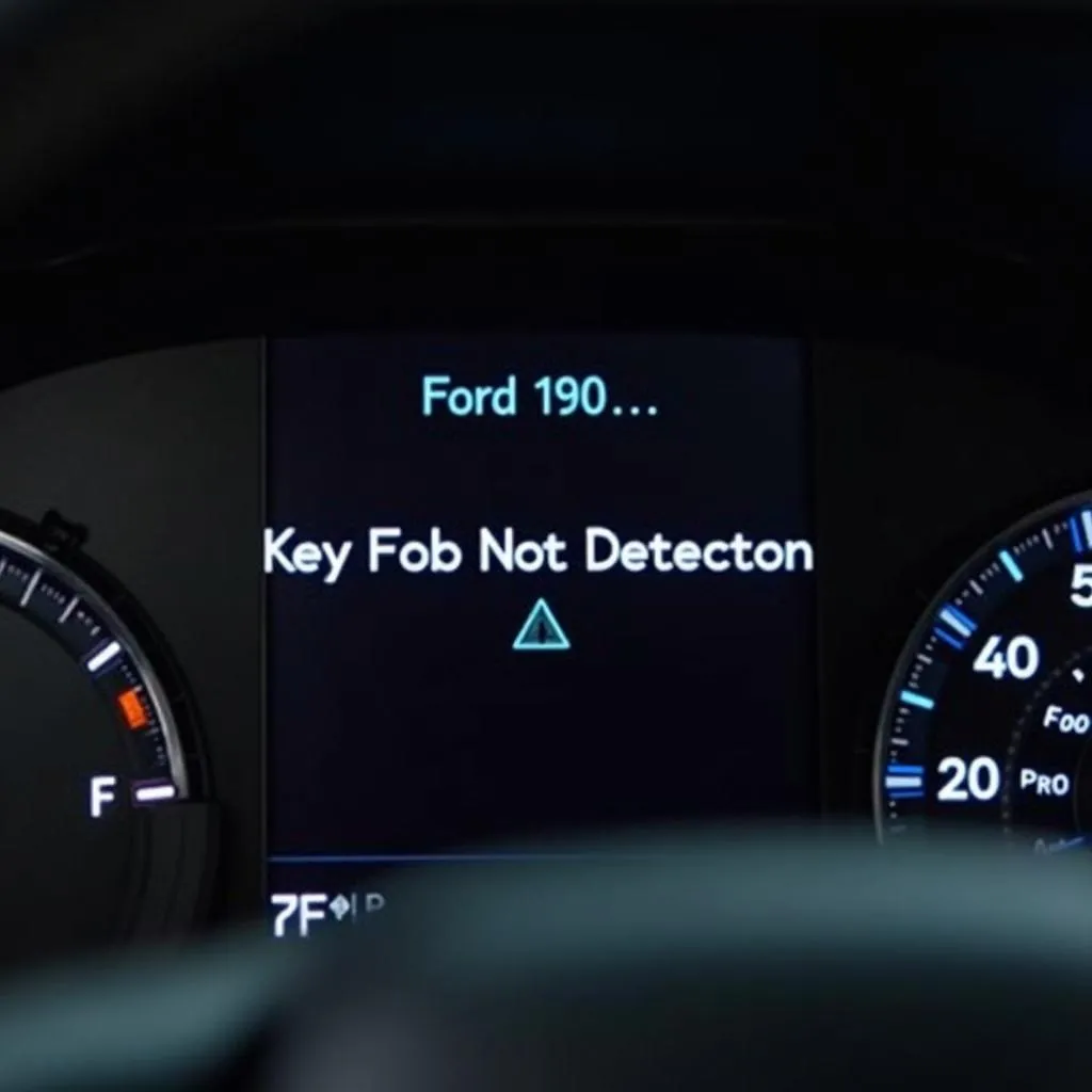 Ford F150 Dashboard &quot;Key Fob Not Detected&quot; Message