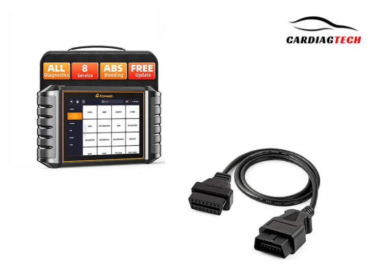 Foxwell NT726 OBD2 Scanner with Diagnostic Extension Cable