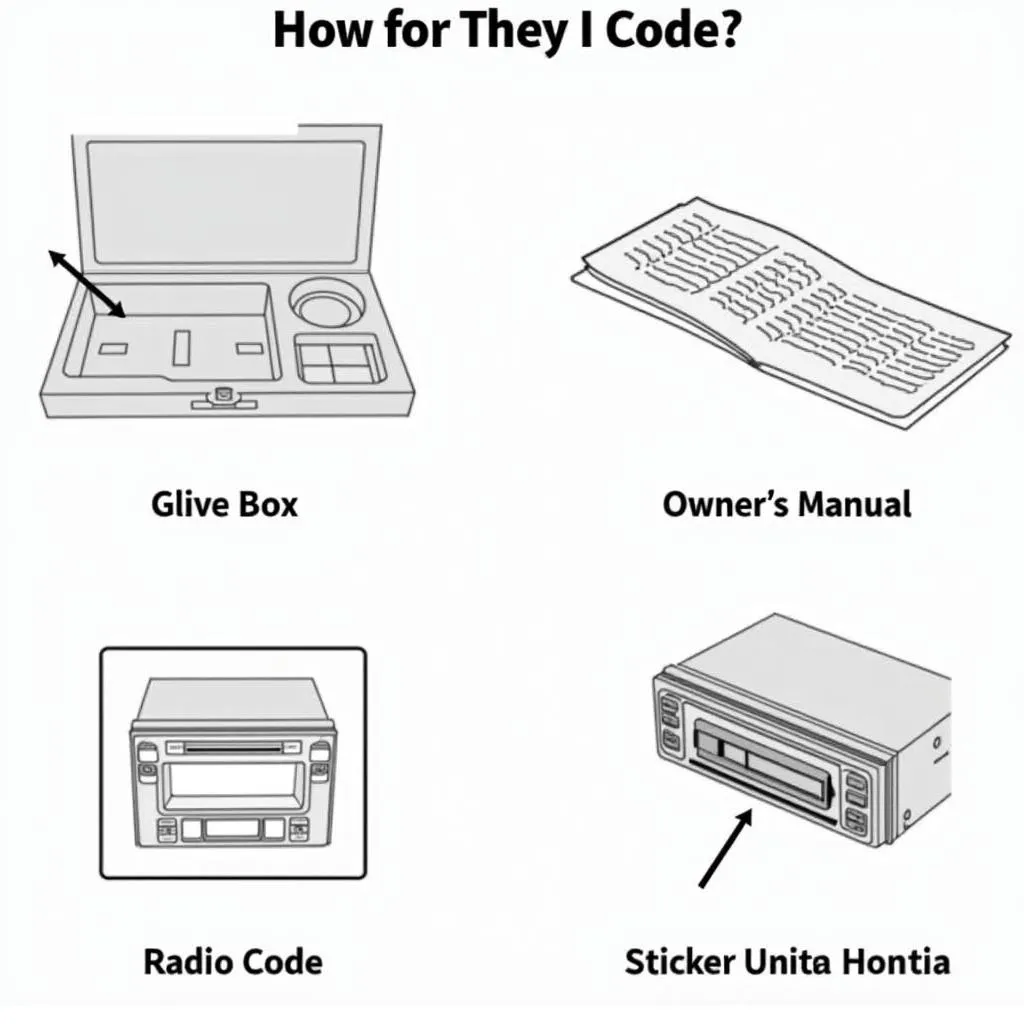 Honda radio code locations