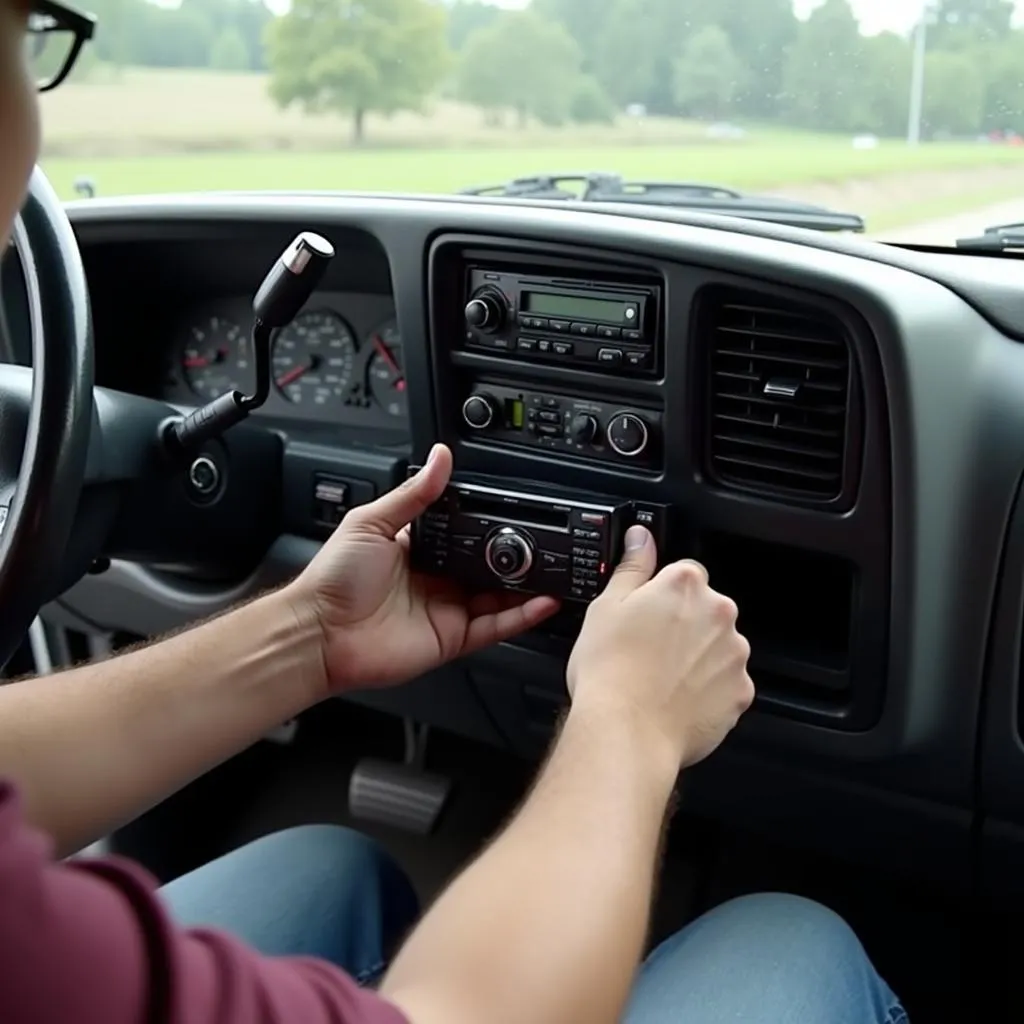 Installing an aftermarket car stereo in a 2000 Chevrolet Silverado