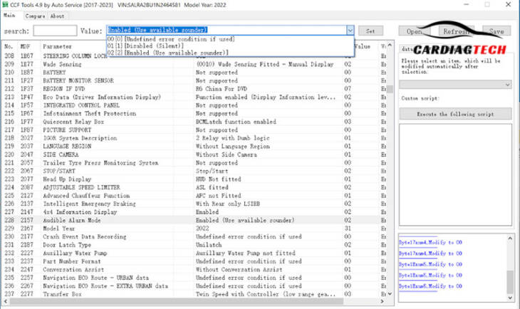 Key Features of CFF TOOL 4.9 Software