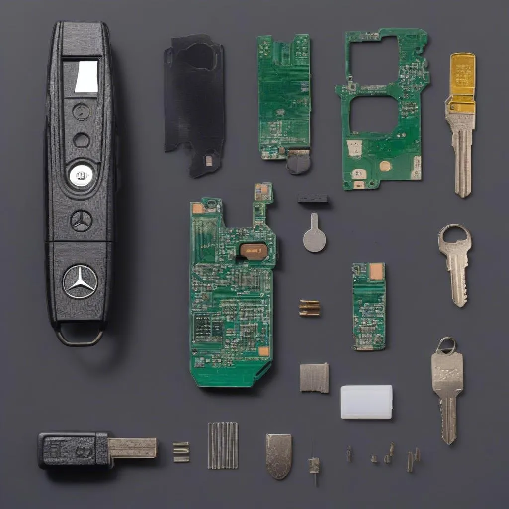 Mercedes Key Fob Disassembled