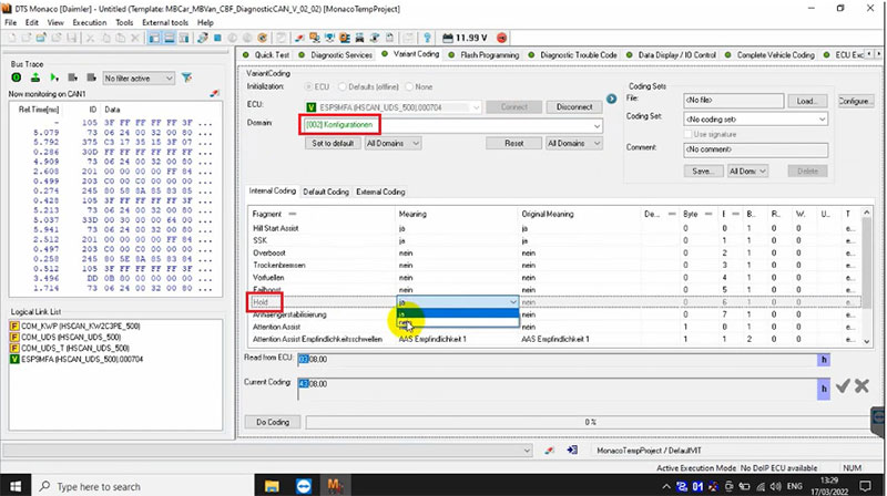 Modify Internal Coding