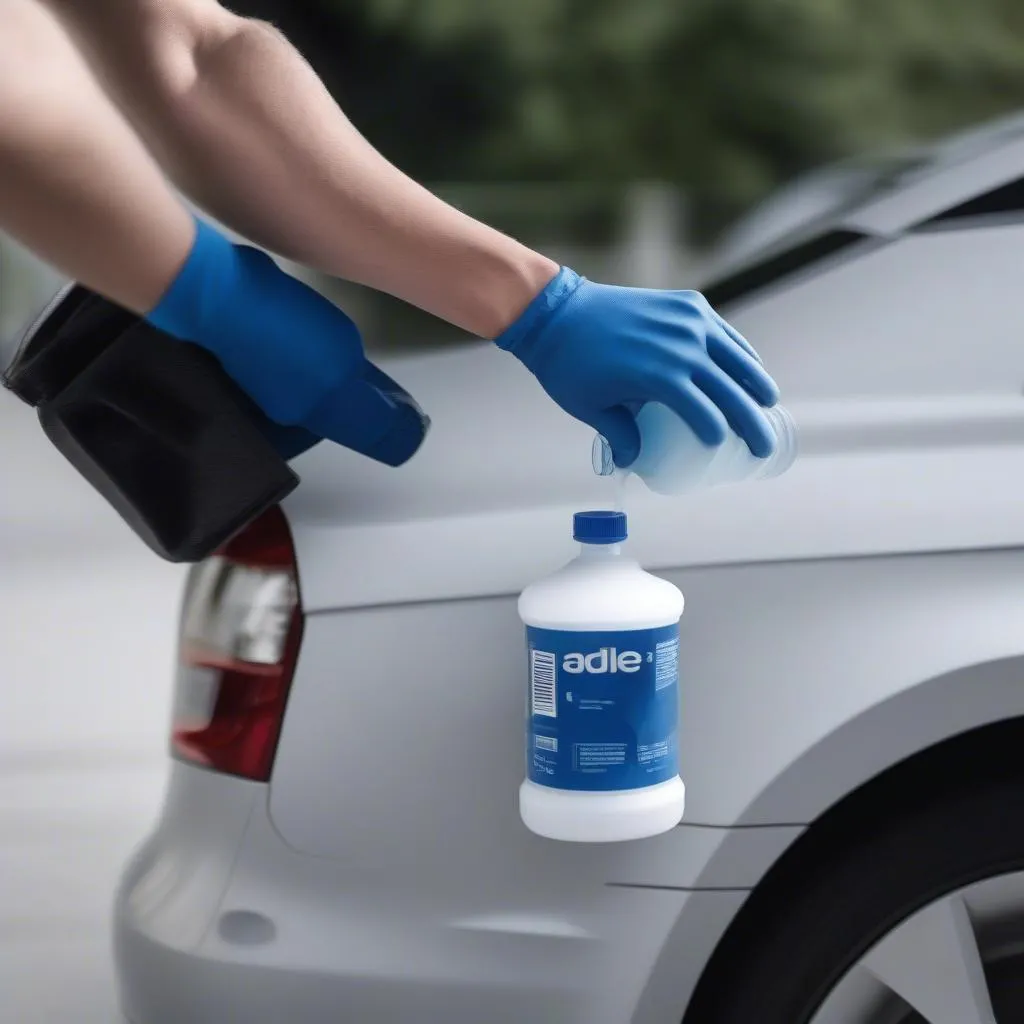 Refilling Audi AdBlue Tank