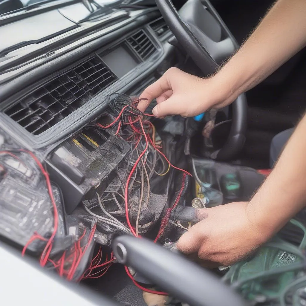 Removing a car alarm system