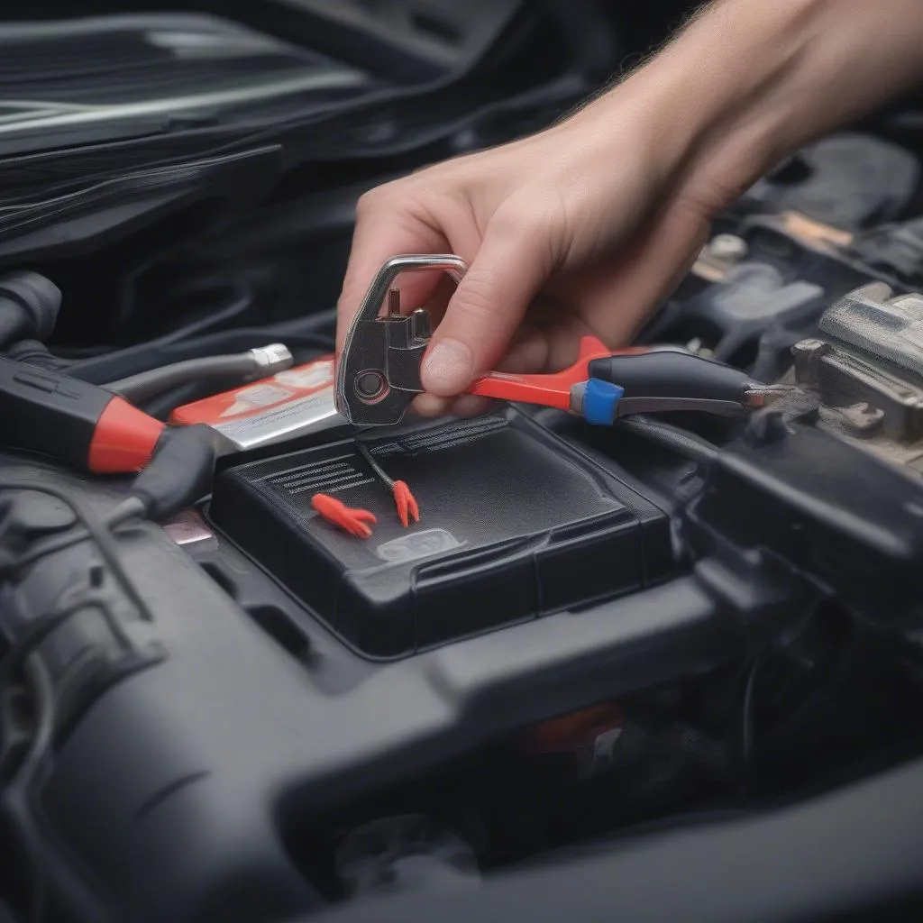 Resetting car battery