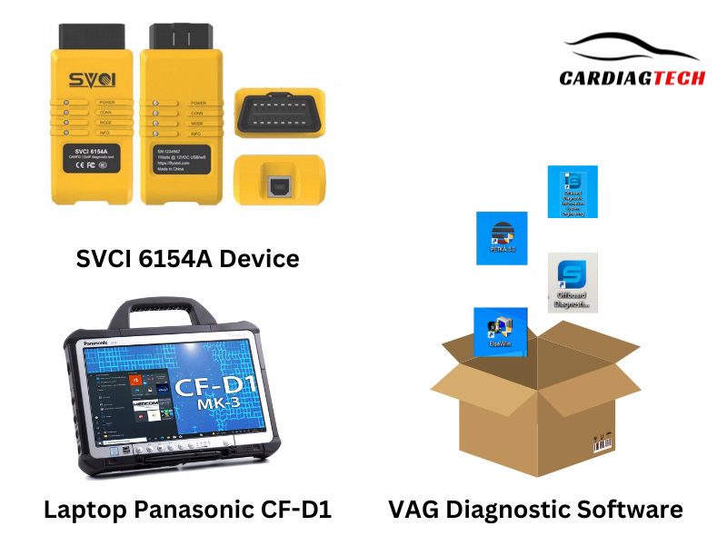 SVCI 6154A + Full VAG Software + Laptop Panasonic CF-D1