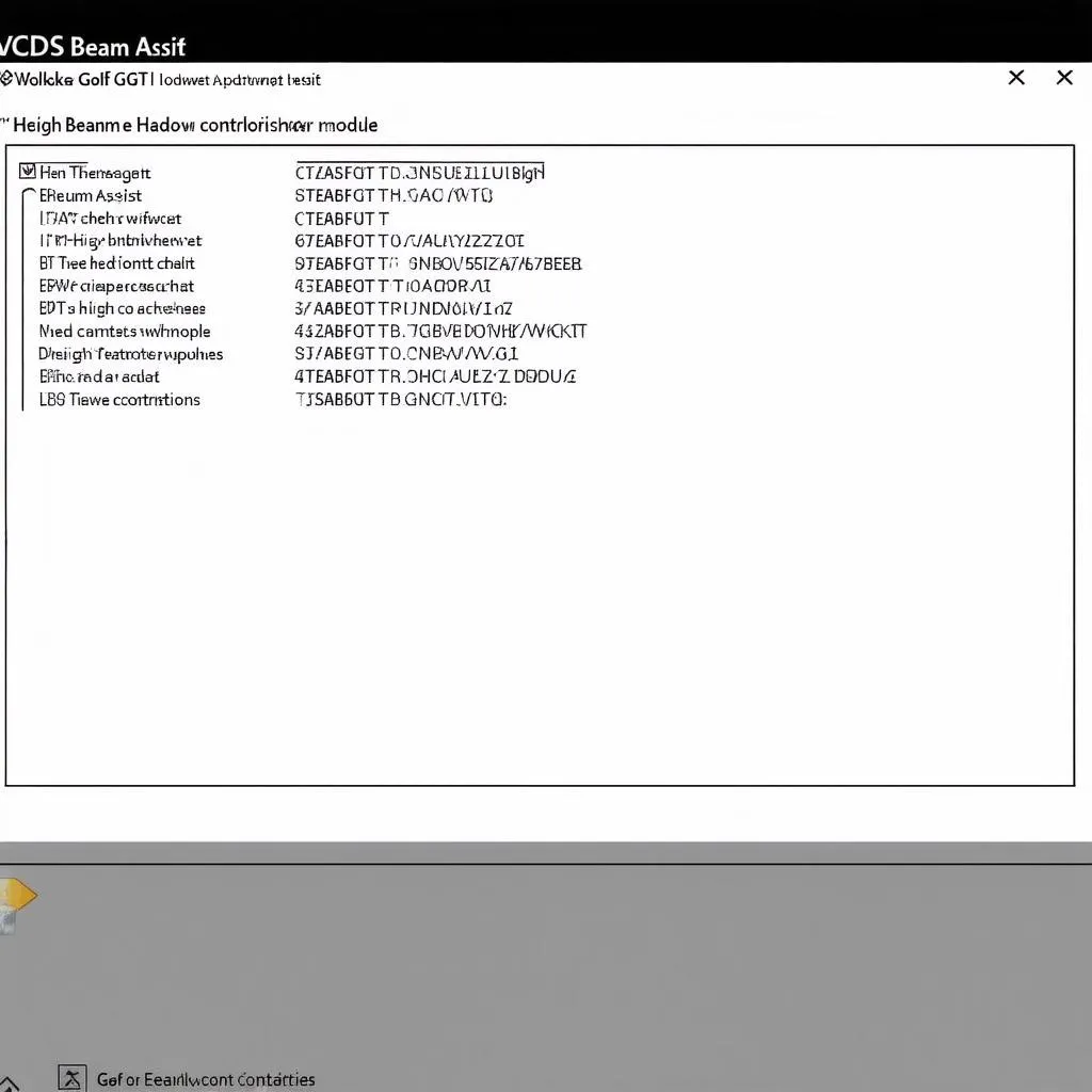 VCDS High Beam Assist Settings