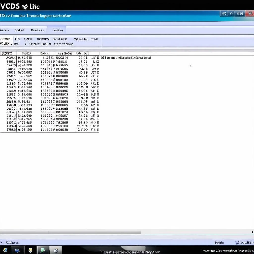 VCDS Lite interface