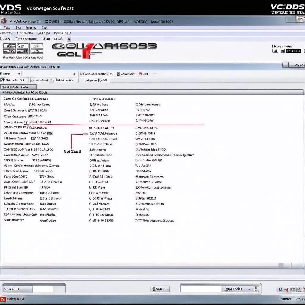 VCDS Software Interface