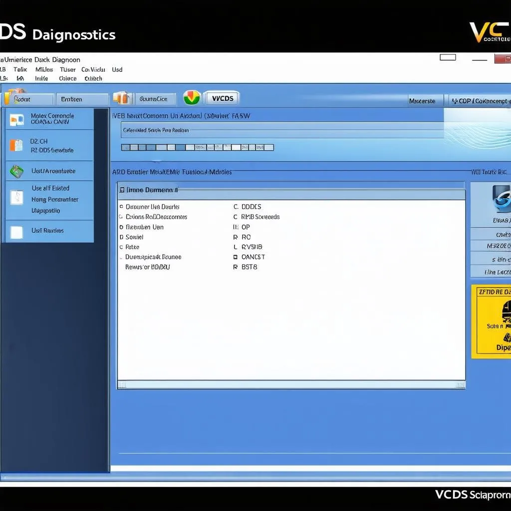 VCDS Software Interface