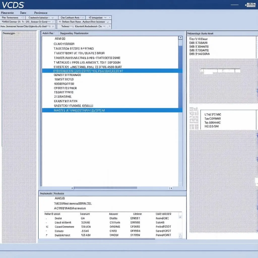 VCDS Software Interface